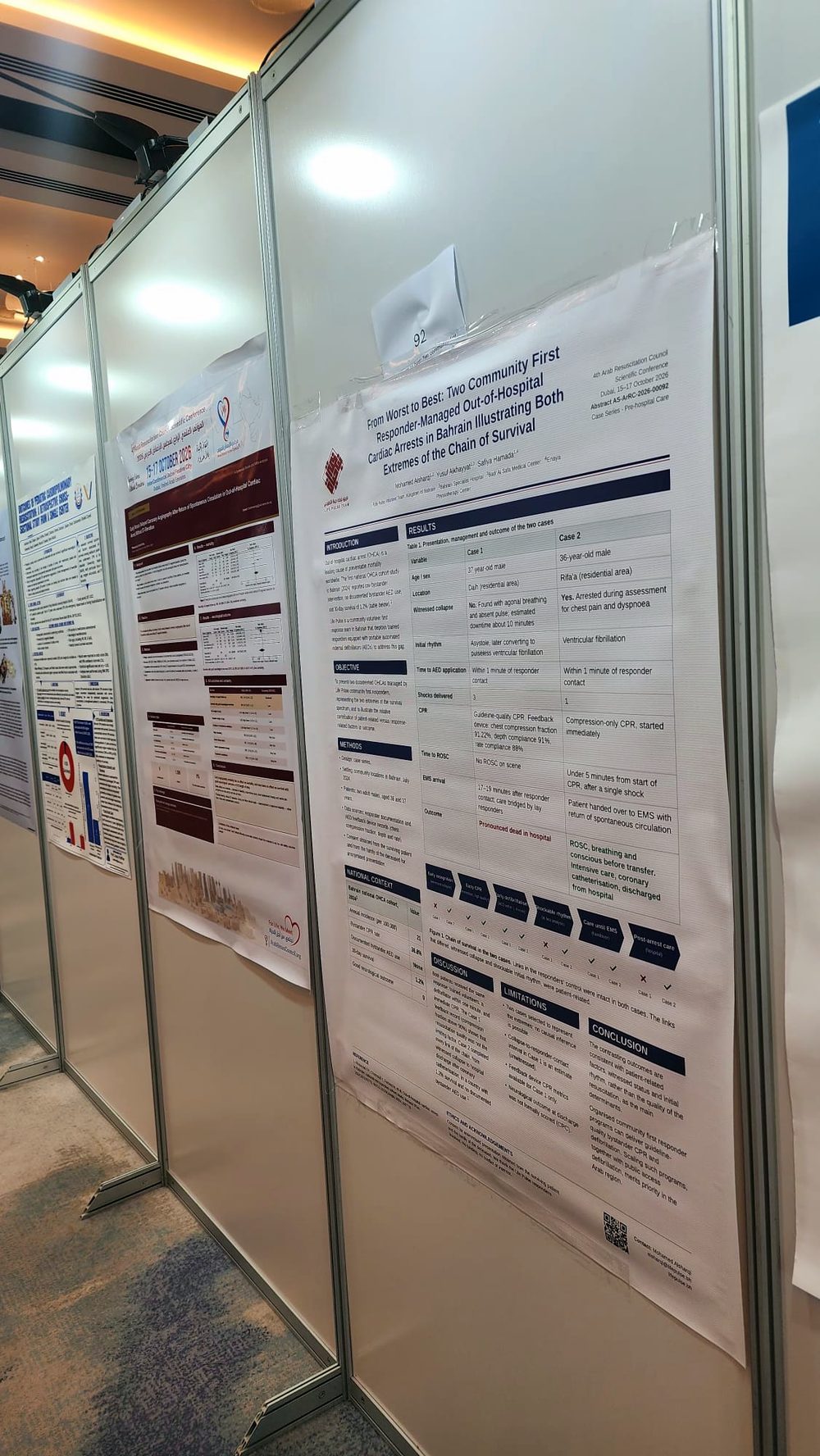 The poster hall at ArRC 2026, Dubai