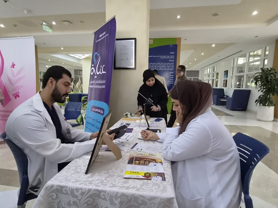 Life Pulse volunteers at a support booth